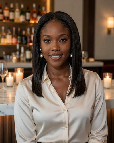Amara, verified LuxyMeet member at Midtown Atlanta restaurant