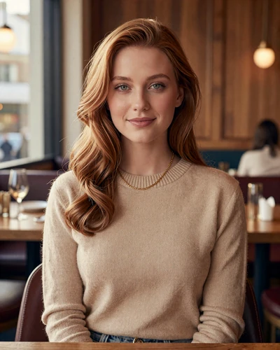 Ava, verified LuxyMeet sugar baby member, interior stylist from Atlanta in Buckhead bistro
