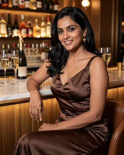 Anaya, verified LuxyMeet cougar member, fintech executive from Chicago at Gold Coast wine bar