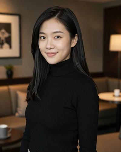 Mei, verified LuxyMeet member at Bellevue Seattle hotel lounge