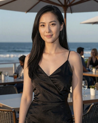Mia, verified LuxyMeet sugar baby member at Del Mar oceanfront lounge